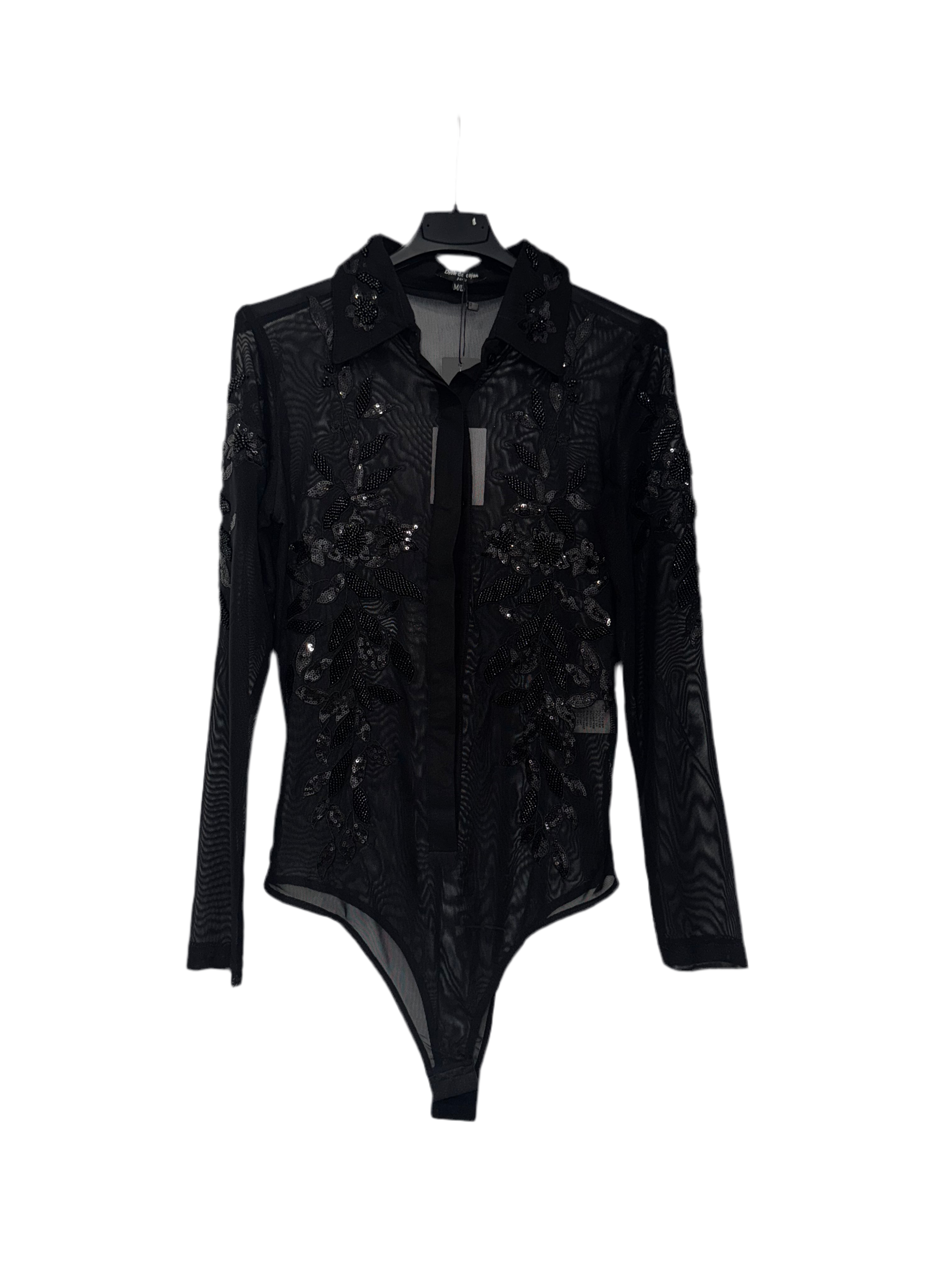 Body Camisa Brillos