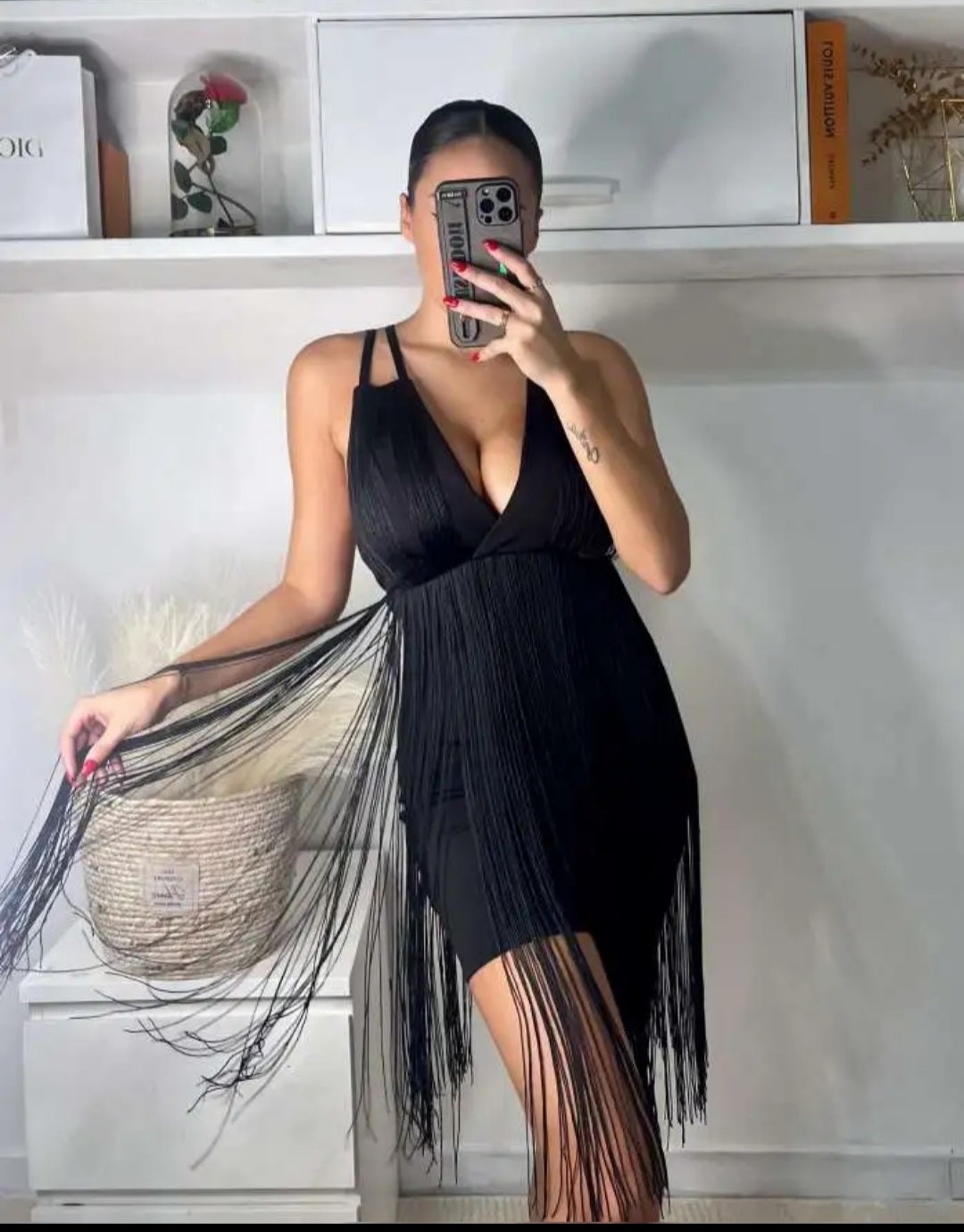 Vestido Flecos