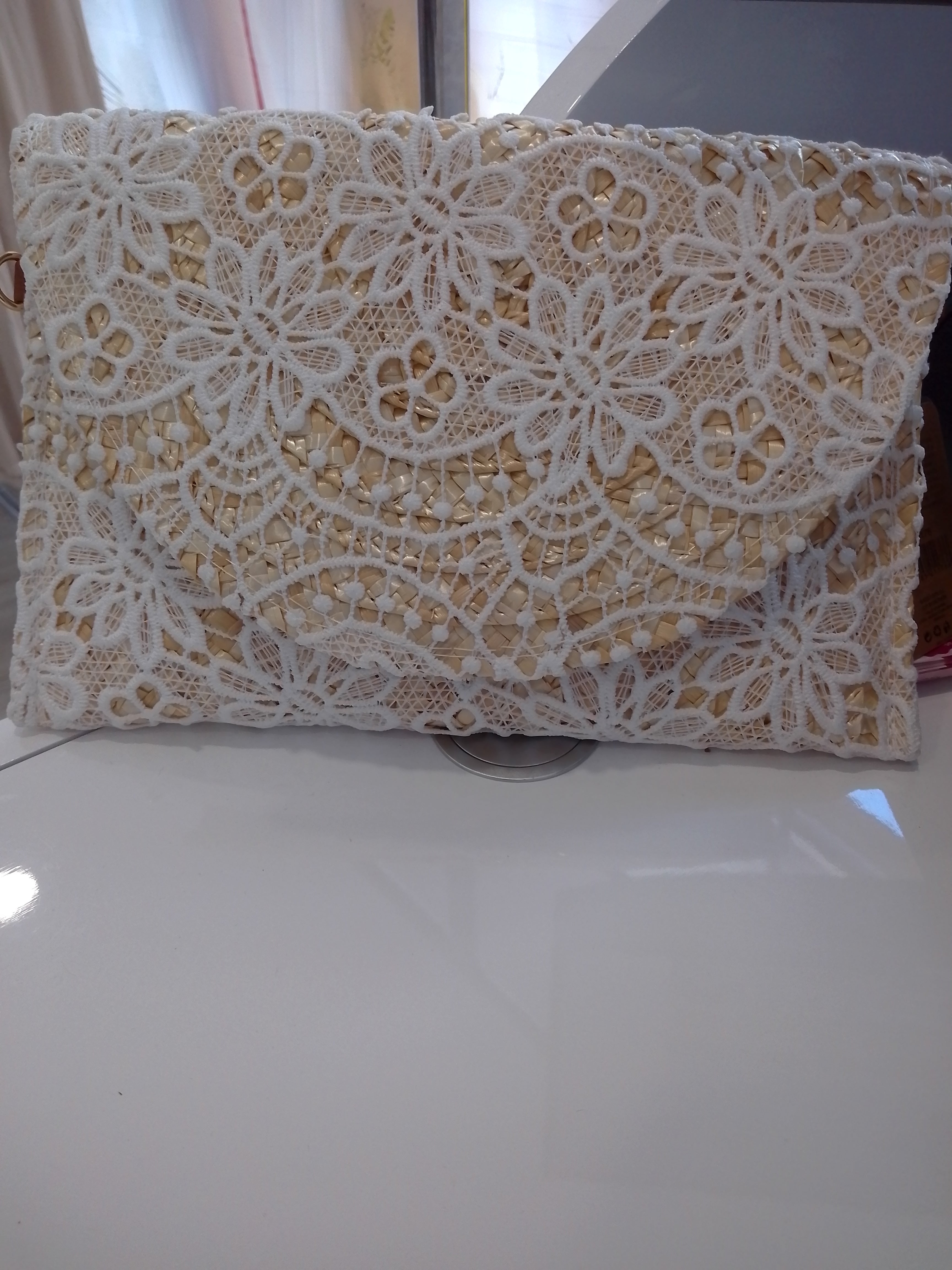 Bolso Rafia crochet